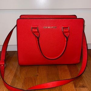 NEW Michael Kors Selma Large Saffiano Satchel